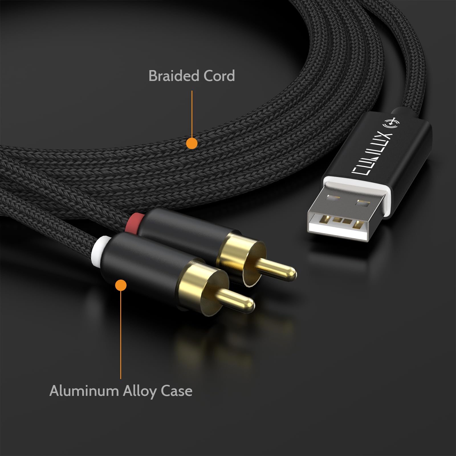 Amazon | Cubilux RCA - USBラインインケーブル ステレオ録音用 RCA